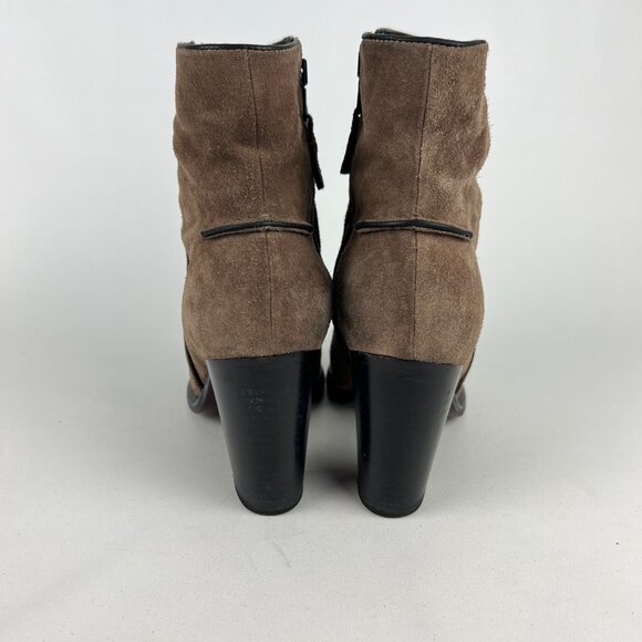 rag & bone Womens Grayson Brown Suede Ankle Boot Block Heel size 39.5 US 9.5 - Picture 4 of 16
